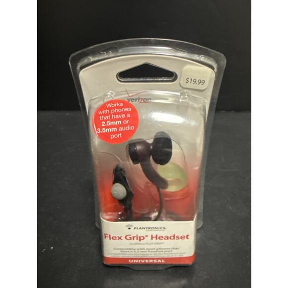 Plantronics Flex Grip Wired Headset by Verizon Model: MX200CAET35 Sealed - Picture 1 of 4